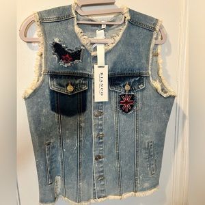 BIANCO Denim Vest S